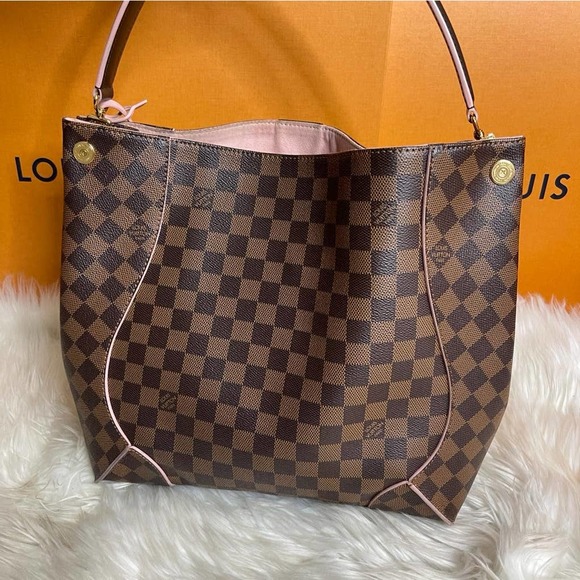 💎✨Authentic✨💎Louis Vuitton Caissa Rose Ballerine Damier Ebene - Picture 6 of 15